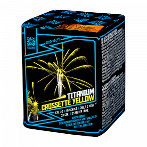 Titanium Crossette Yellow ist eine 16 schuss batterie von argento