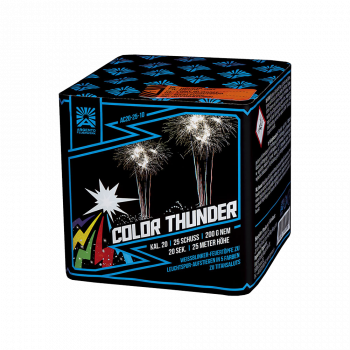 Color Thunder ist eine 25 Schuss Batterie von Argento