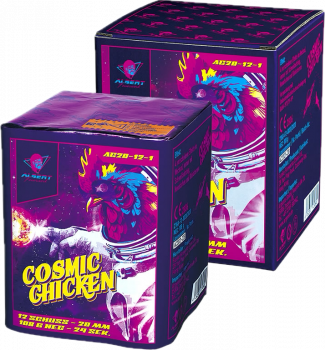 Cosmic Chicken ist eine 12 Schuss Batterie von Argento aus der Albert Serie