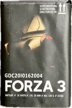 Forza 3 ist eine 16 Schuss Batterie von Pyrocentury