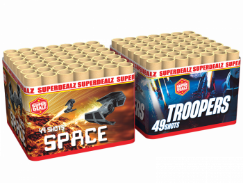 Space Troopers ist eine 98 Schuss Batterie von Wolff